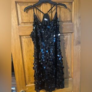 Black Sequin Dress